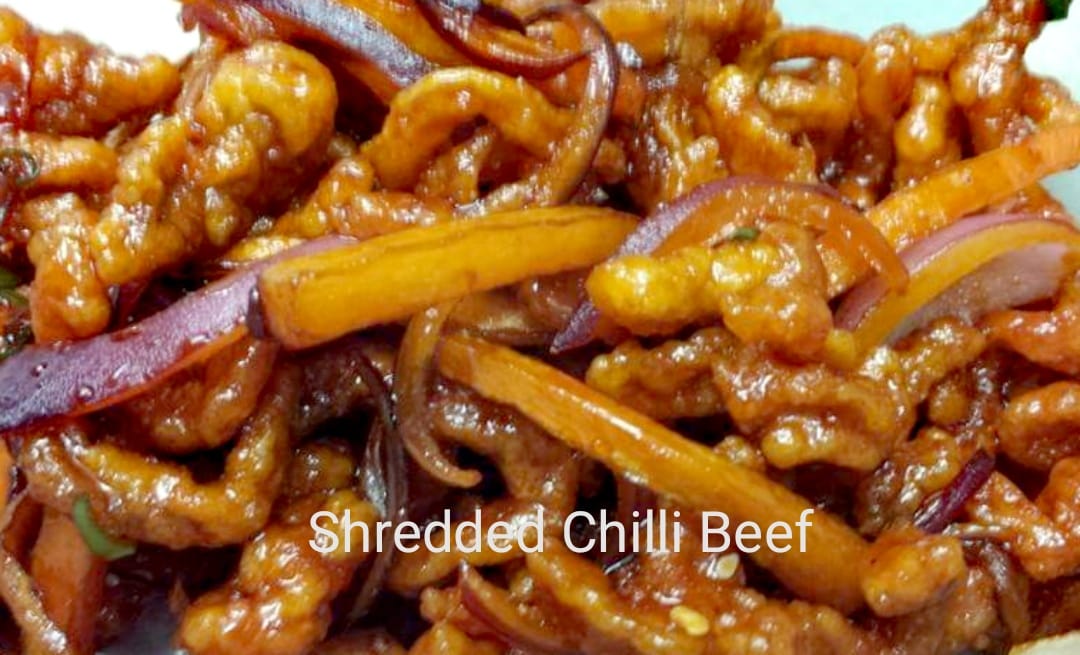 Shredded chilli beef